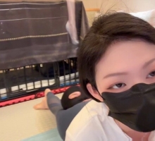 蓝色瑜伽裤绞晕黑衣壮汉 ACYC-5127